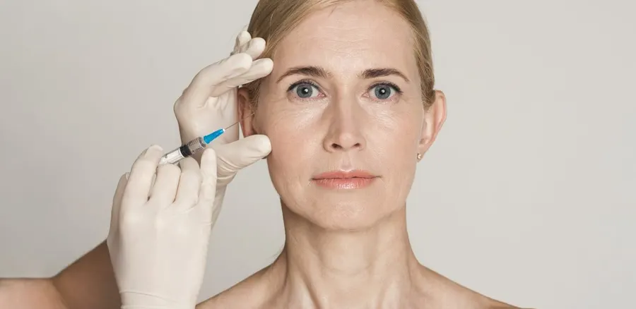 Patient receiving a Botox injection