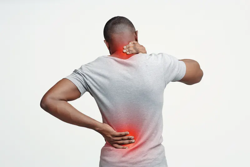 Man with neck and back pain